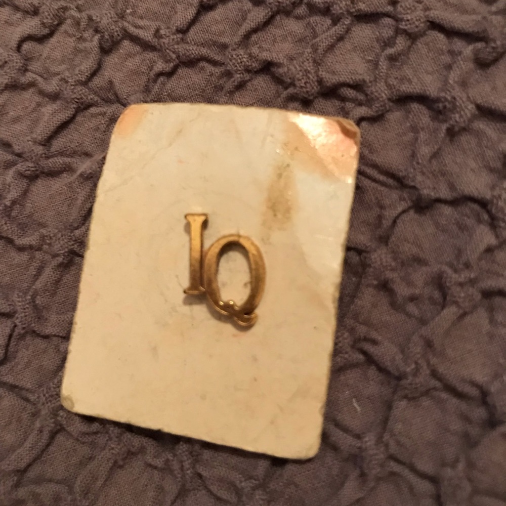 Bundle 3 for $10   Vintage IQ gold toned hat/lapel pin.